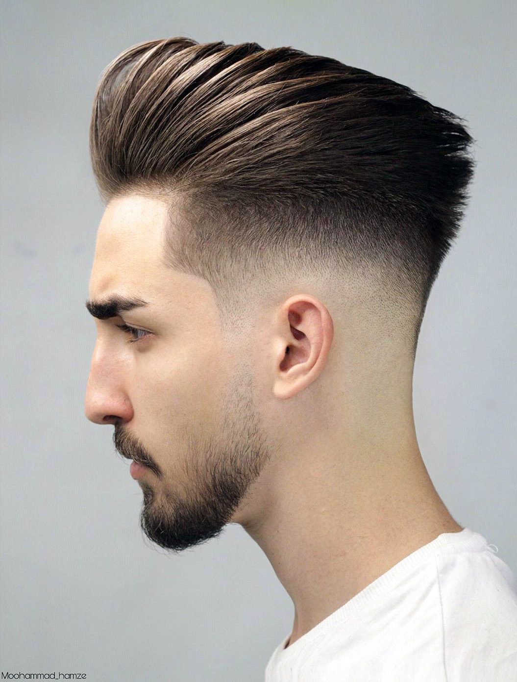 Medium Styled Pompadour