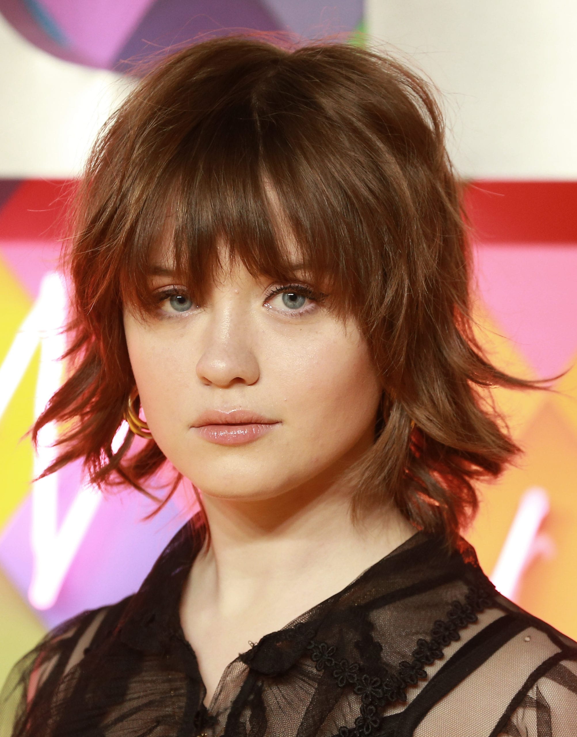 Maisie Peters Choppy Bob and Fringe