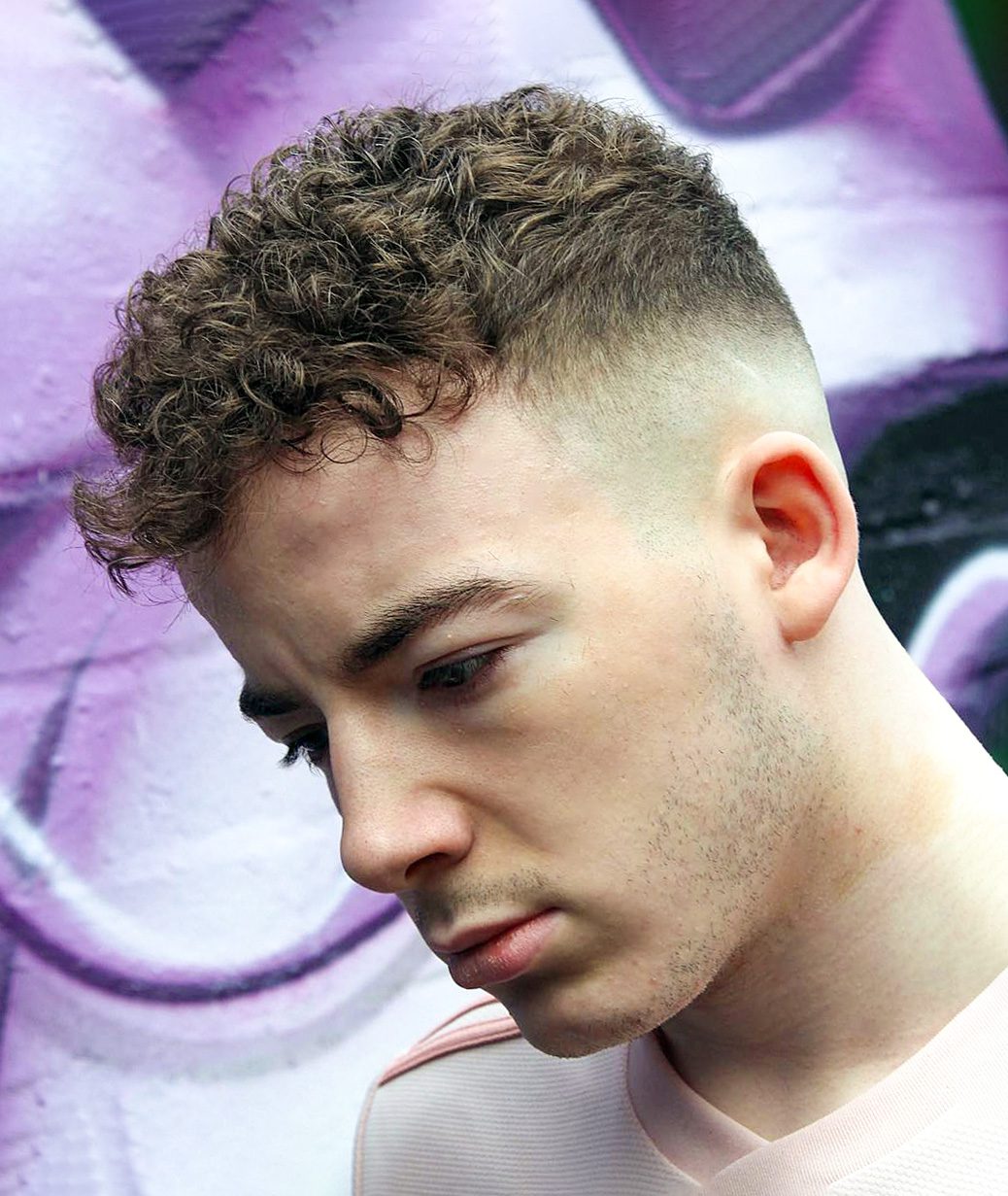 Medium Fade and Curly Top