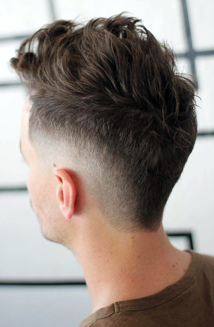 Messy Top with Burst Fade