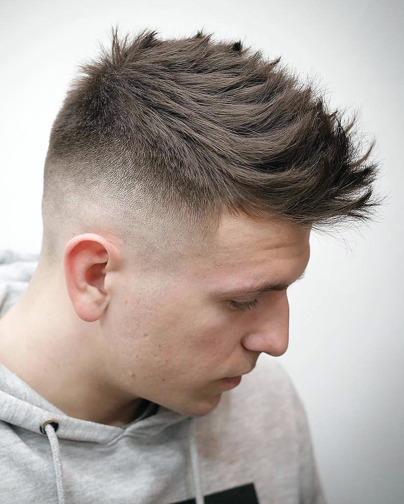 Regular Haircut: Neat Fade with Brush Up