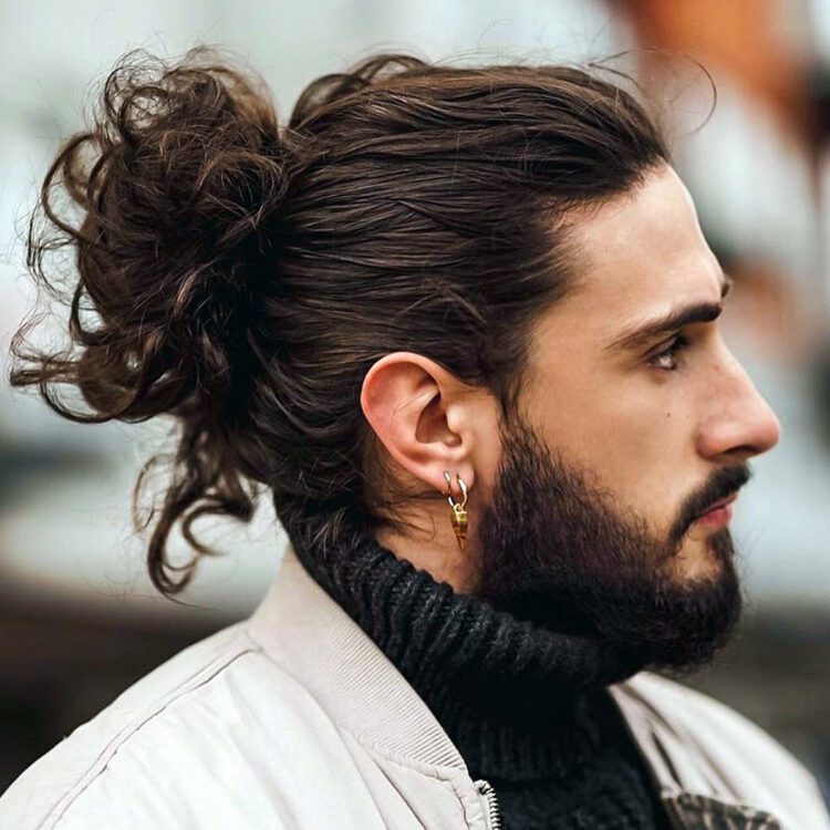 Samurai Bun-Top 15 Man Bun Hairstyles for Trendsetting Men