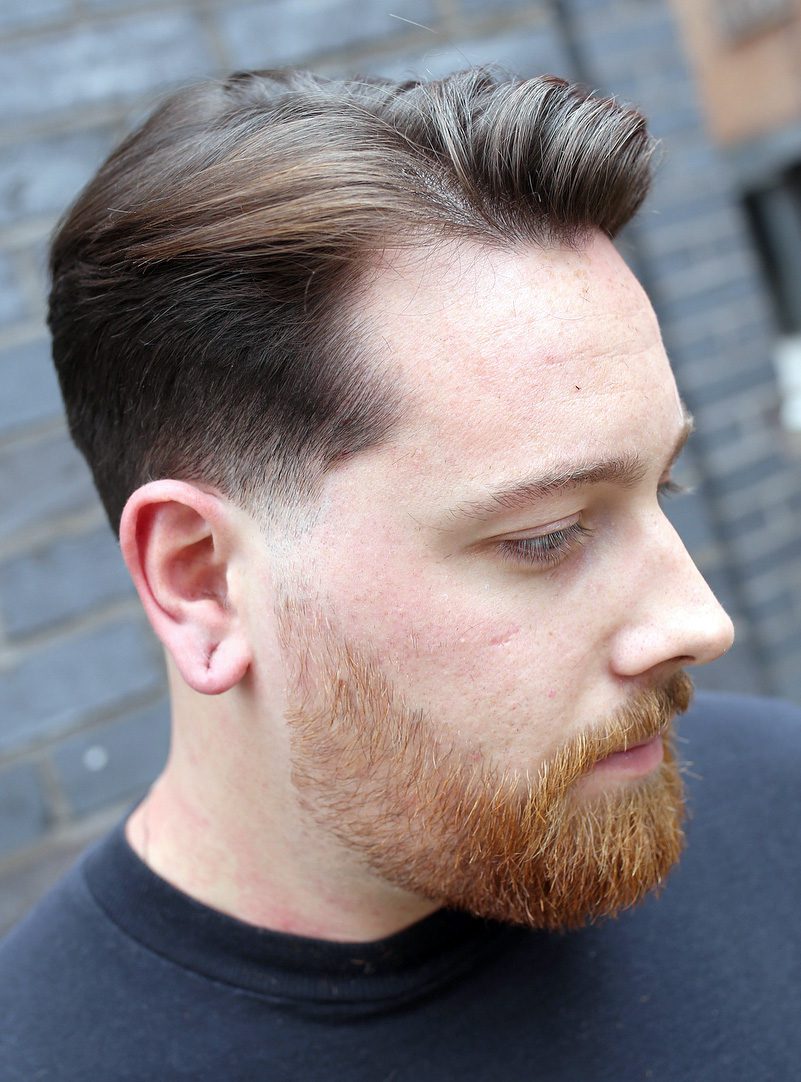 Parted Pompadour