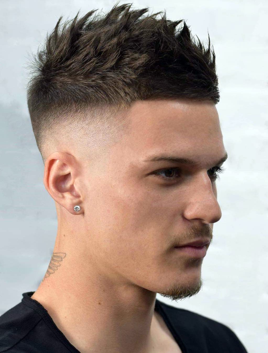 spiky fade haircut