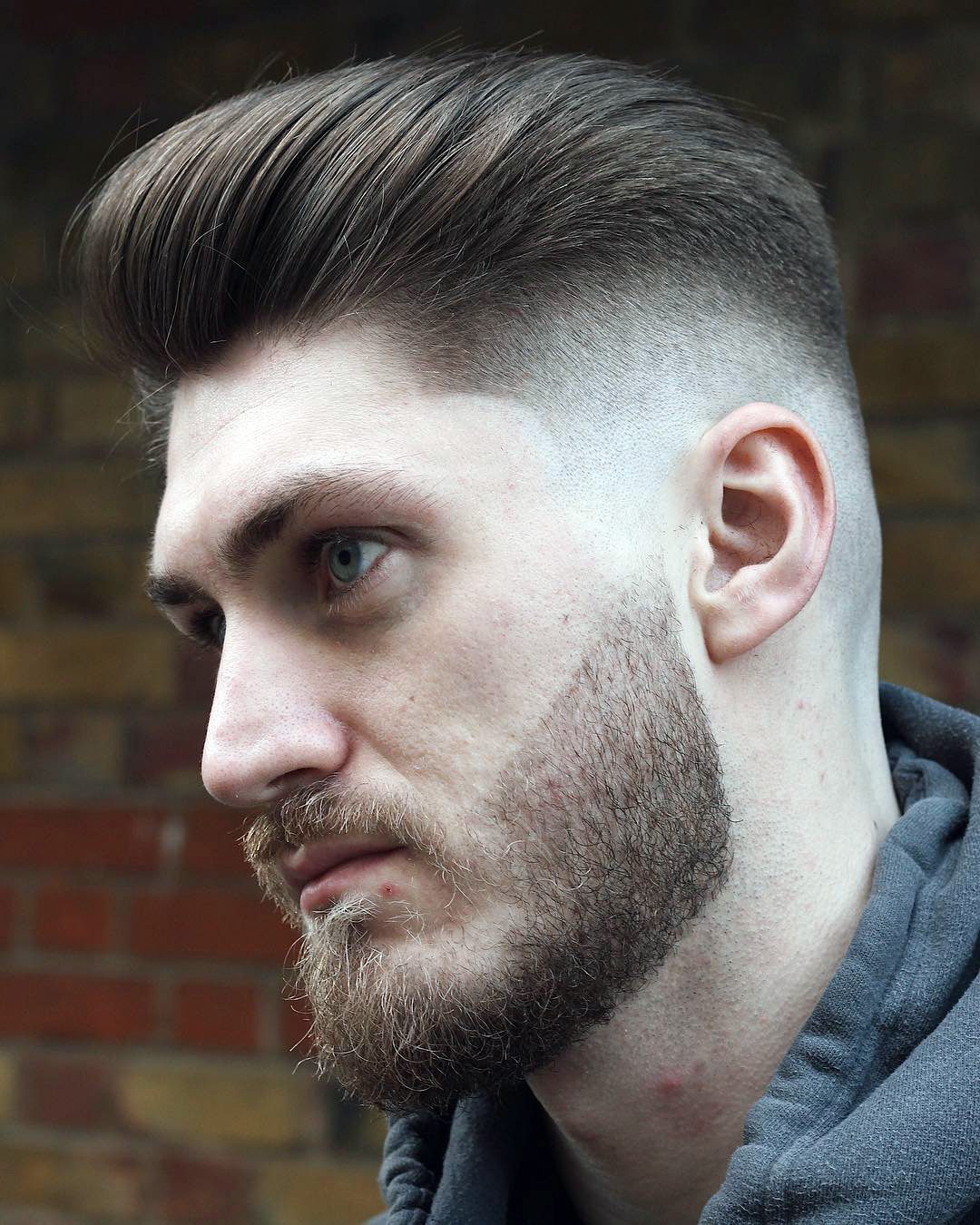 Pompadoured Push Back with Thin Hair