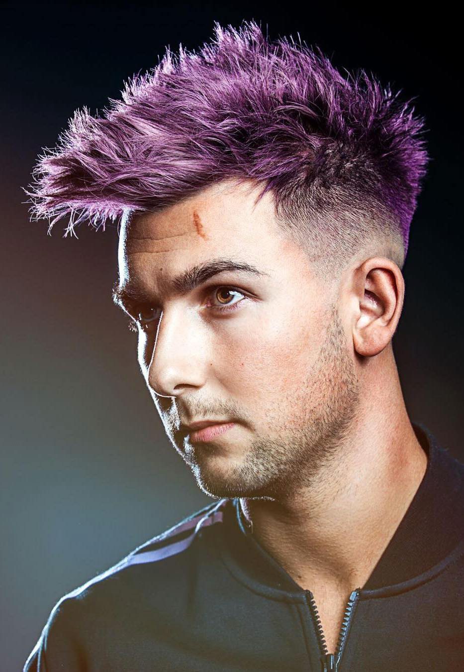 Top 78+ purple hair colour men latest - in.eteachers