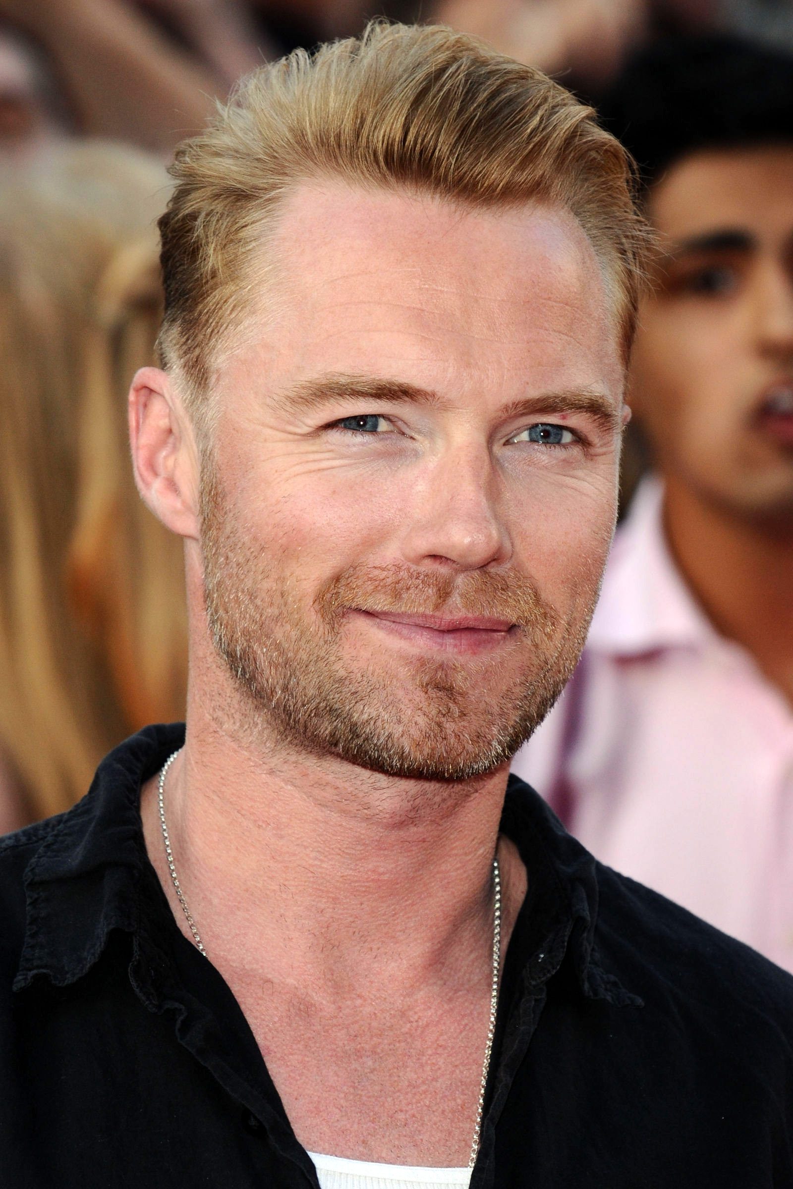 Ronan Keating Slicked Back Undercut Blonde Hair