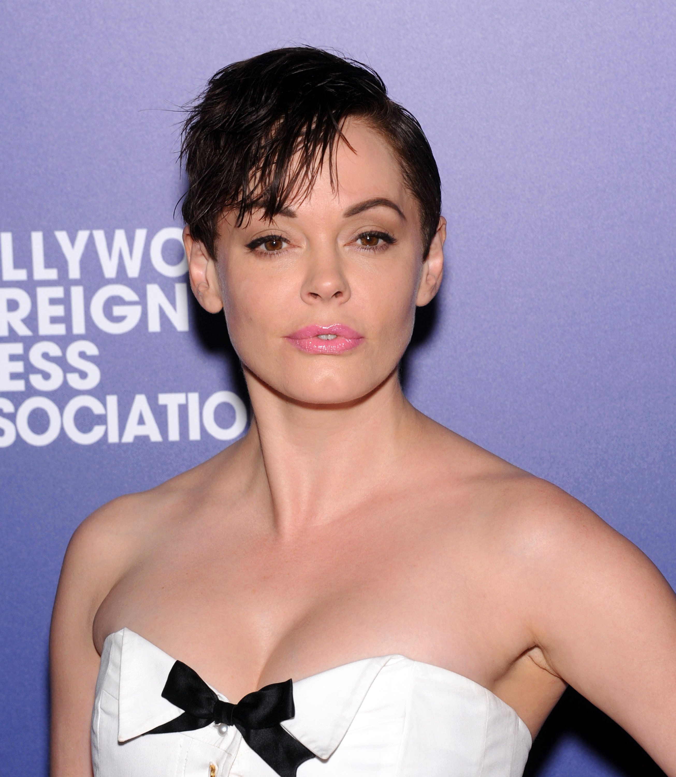 Rose McGowan's Wet-Look Pixie