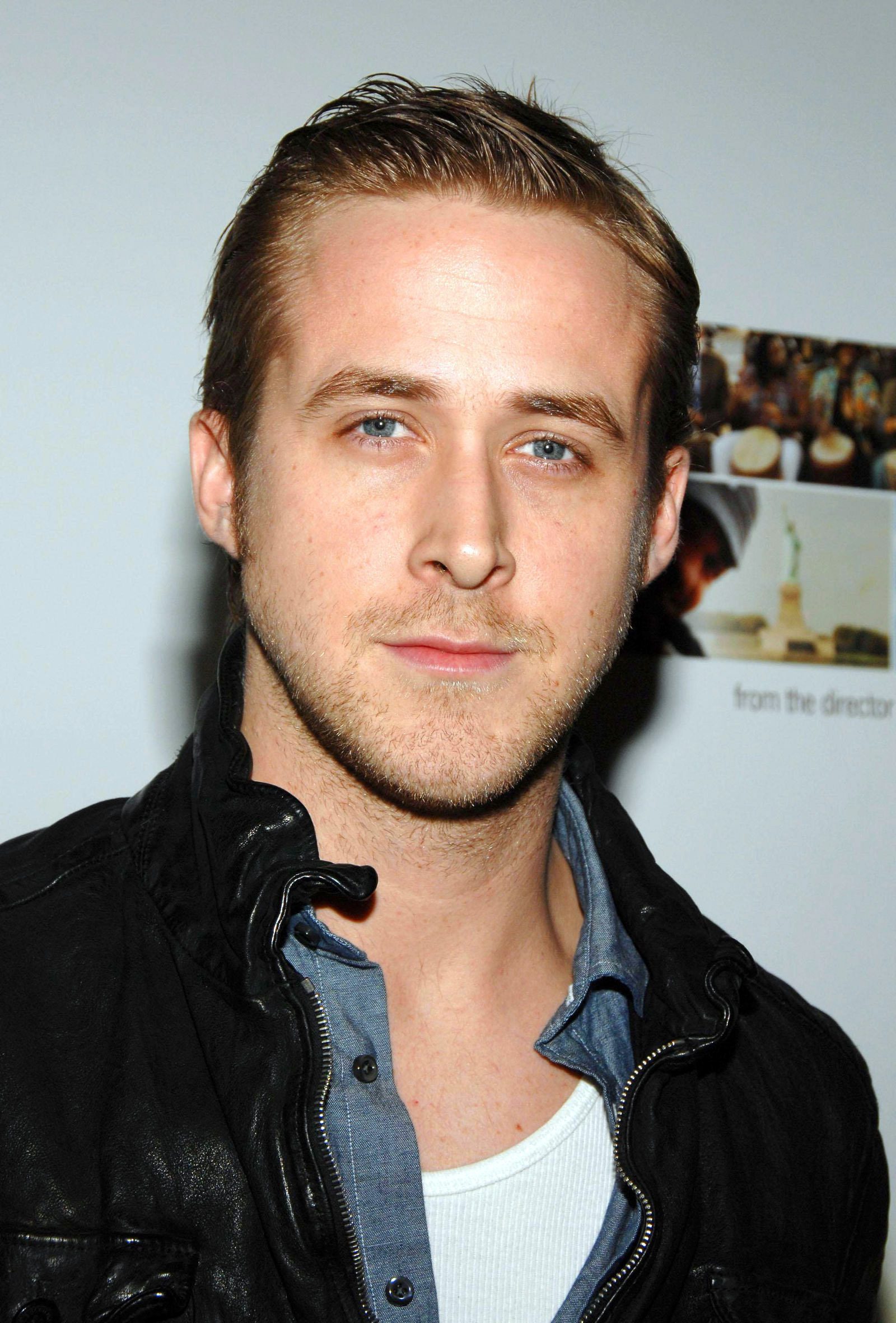 Ryan Gosling Slicked Back Top and Sides April 2008