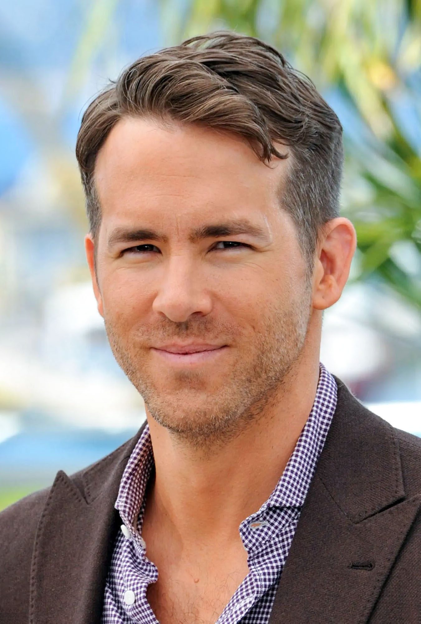 Ryan Reynolds Side Part with Undercut