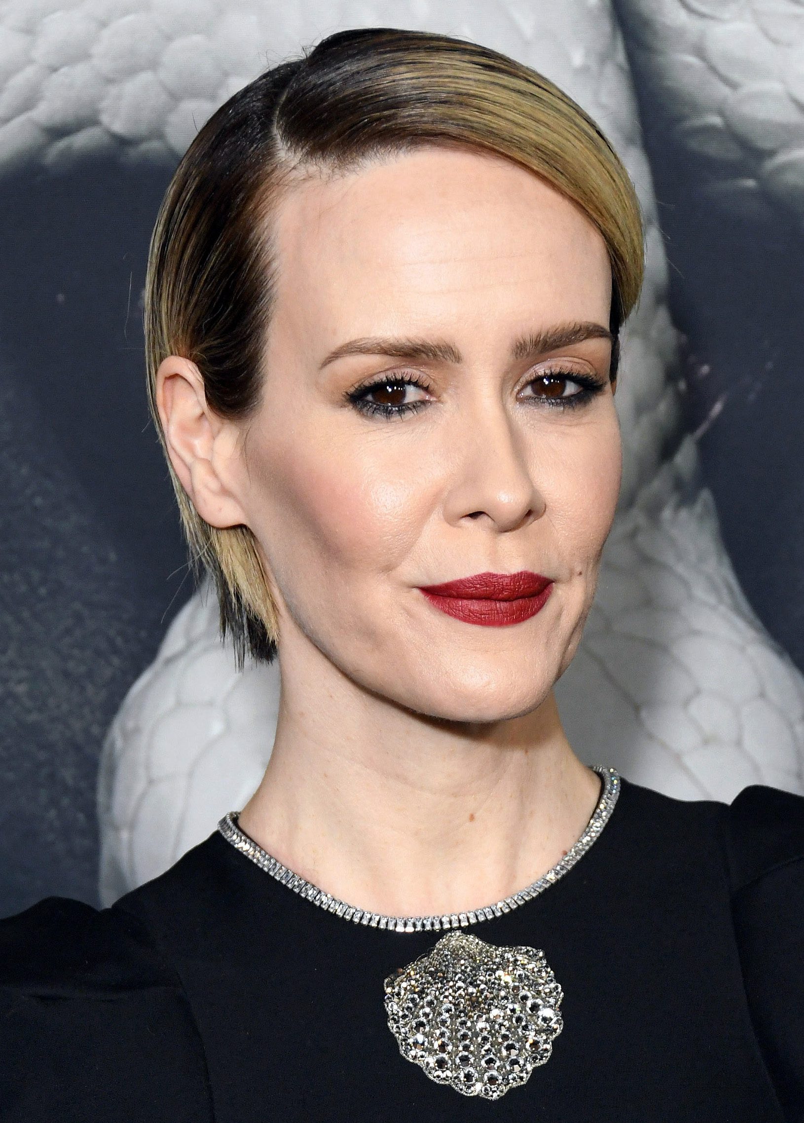 Sarah Paulson's Slicked Bob