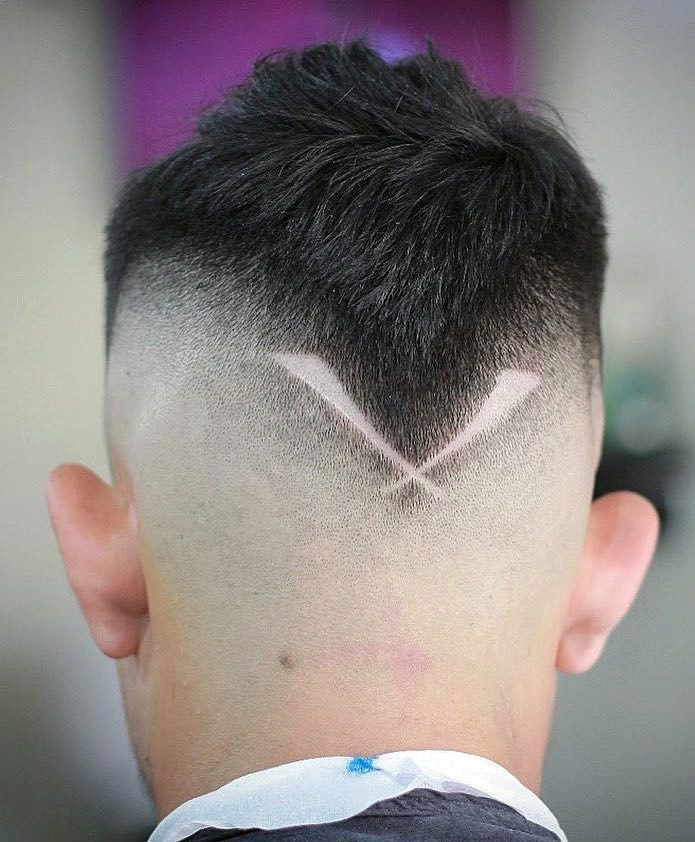 V cut deals haircut men