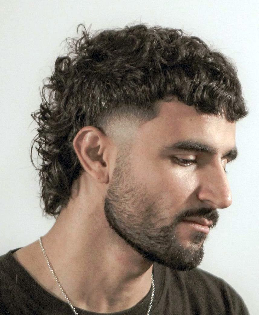 Short Curled Mullet