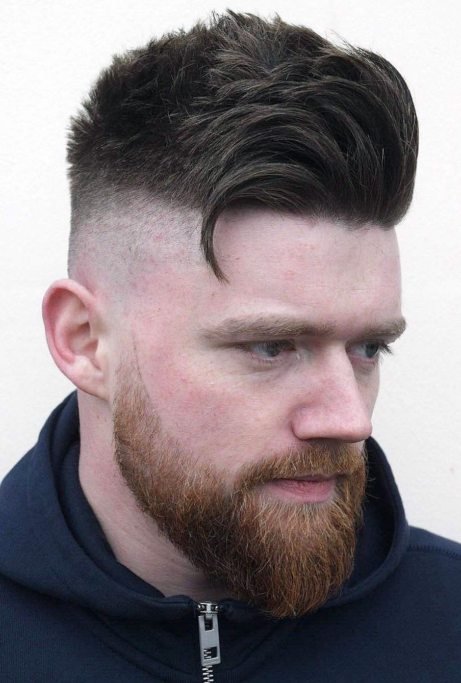 Side Brushed Taper Fade