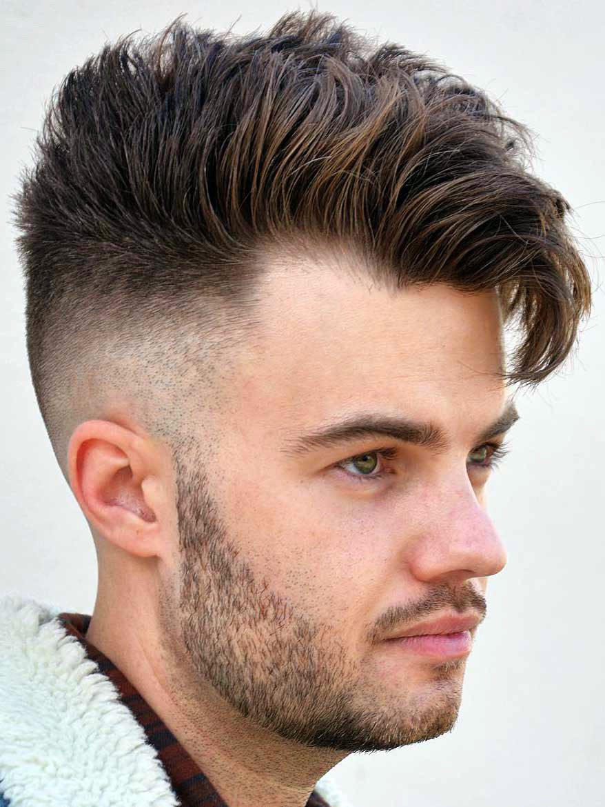 Side Swept Undercut with Fade
