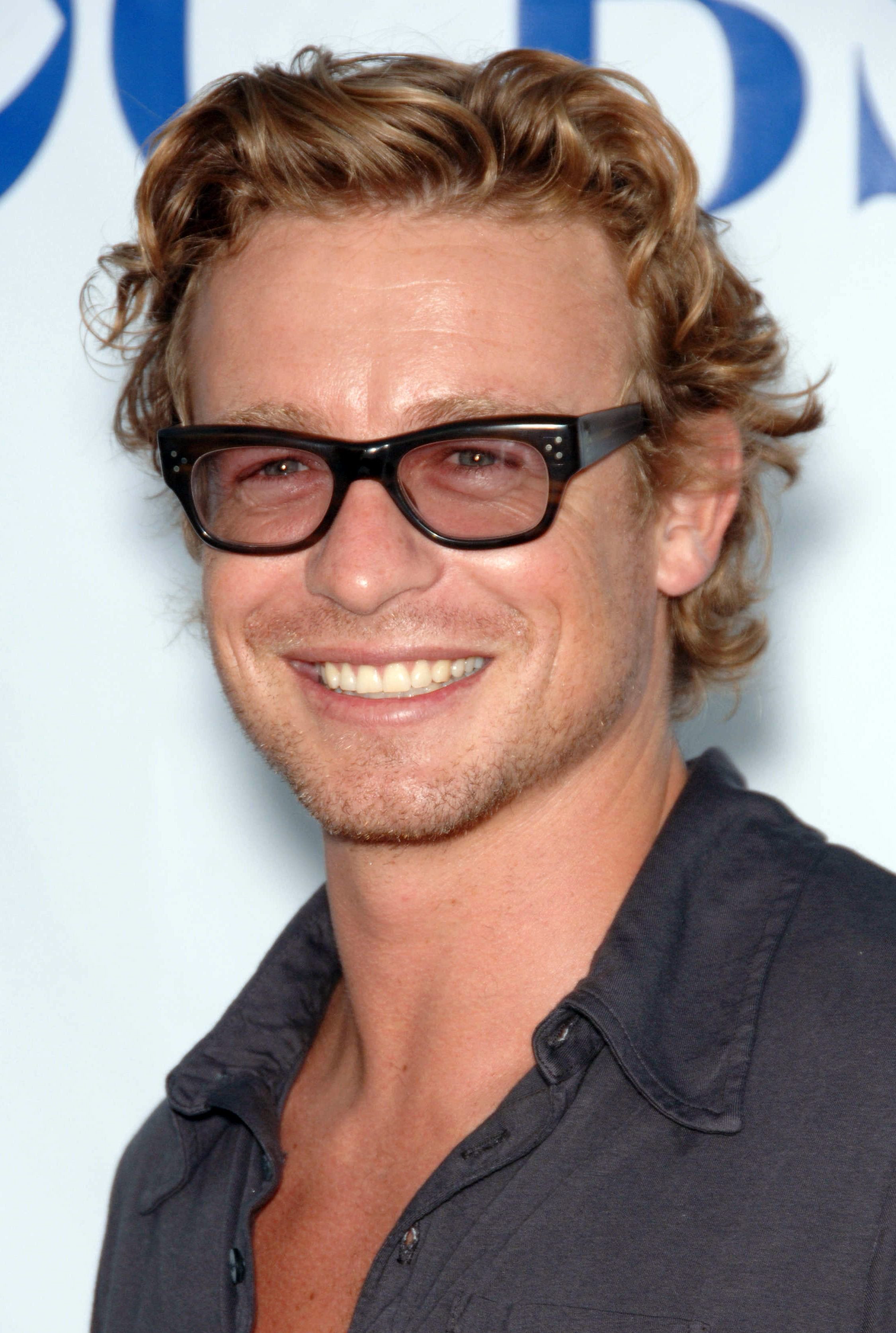 Simon Baker's Blonde Bro Flow with Glasses