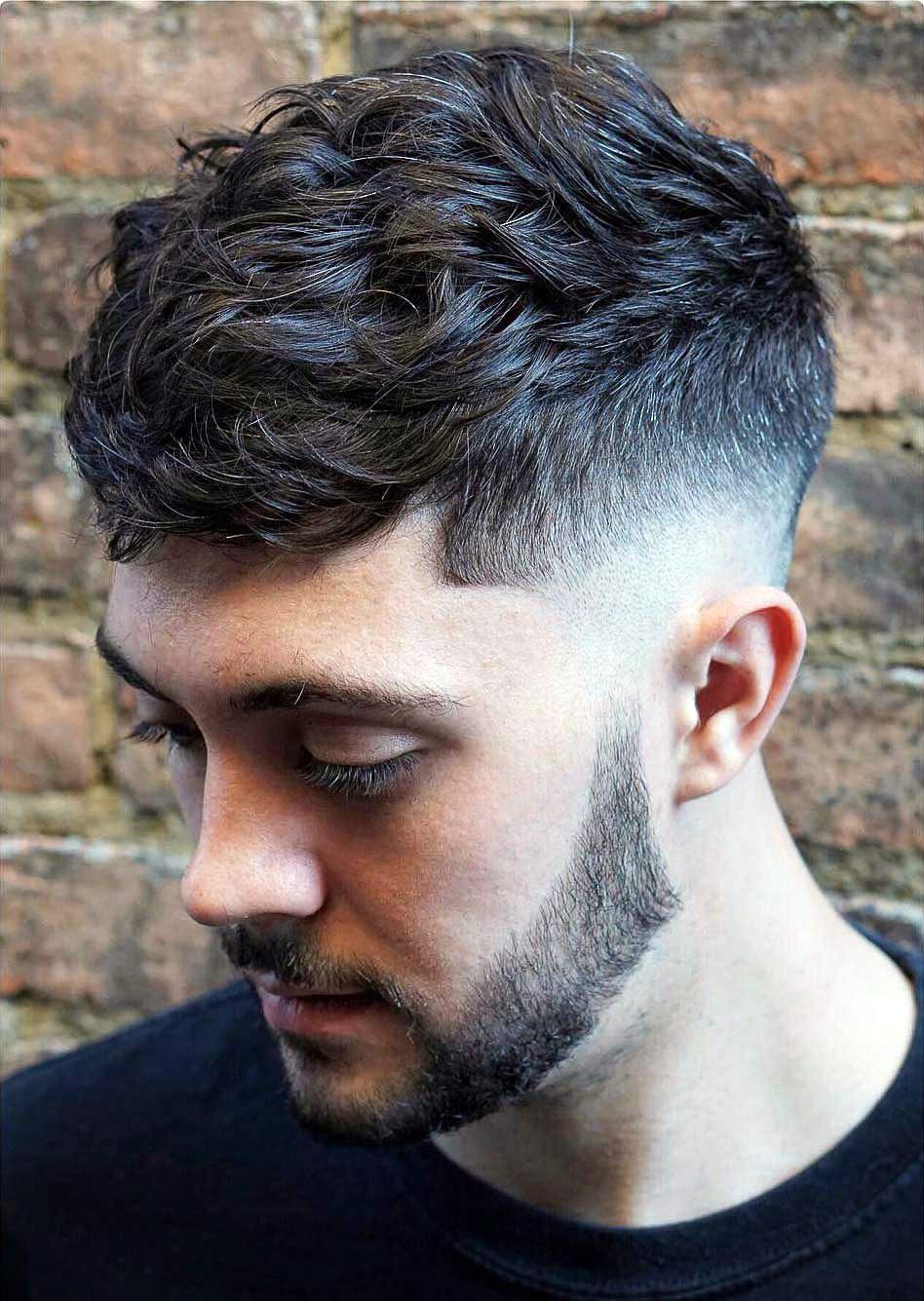 Wavy French Crop with Burst Fade