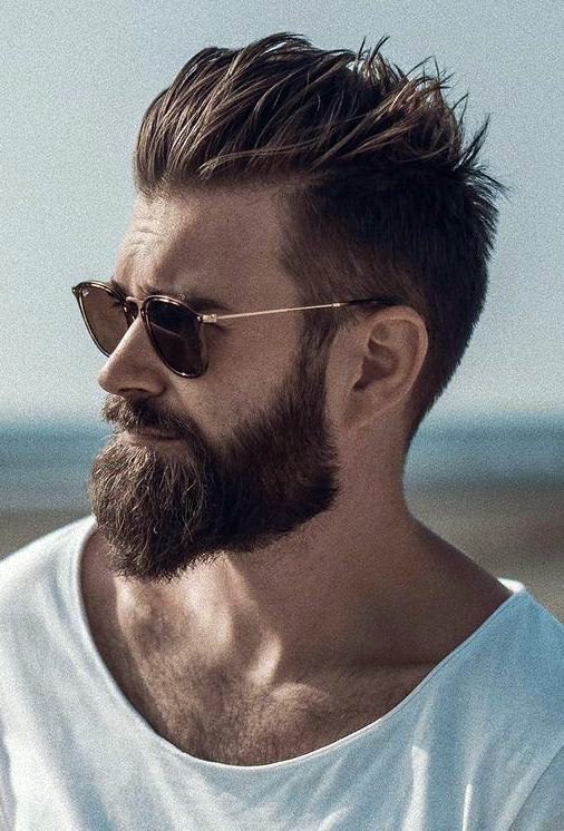 Topete masculino  Medium beard styles, Best beard styles, Mens hairstyles  with beard