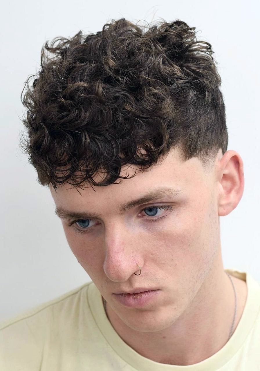 Sneaky Temple Fade with Curls