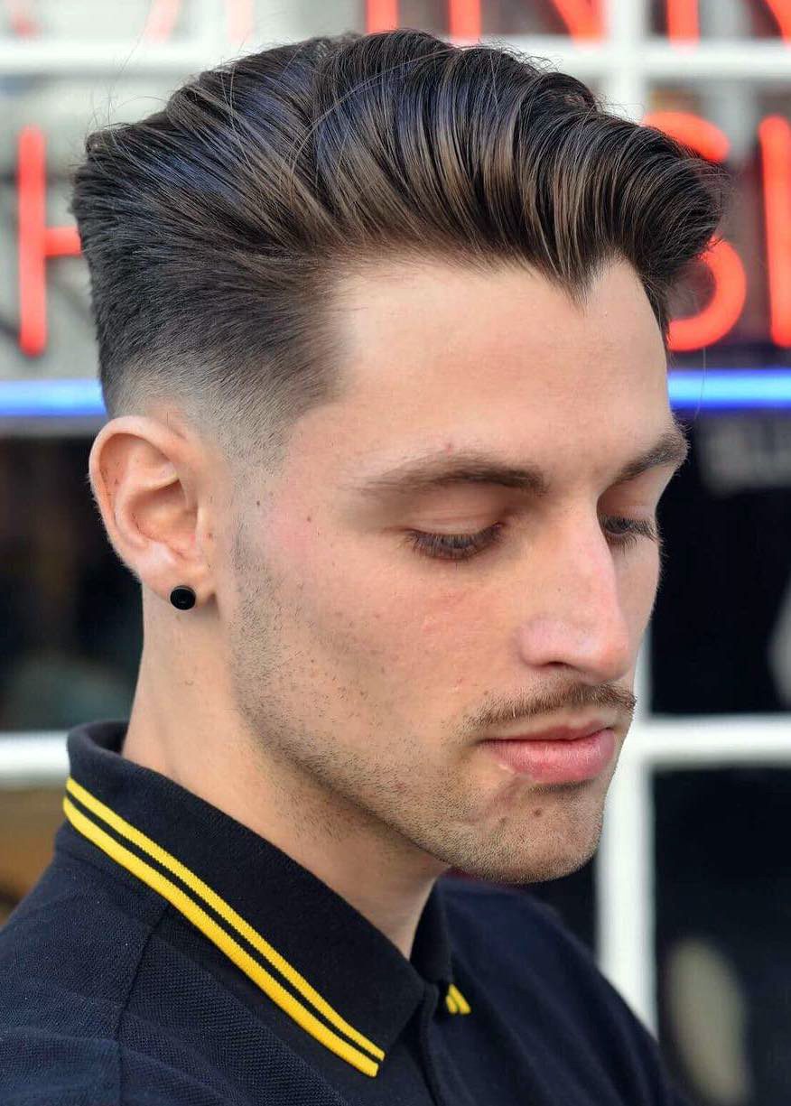 Taper Fade with Side Brush