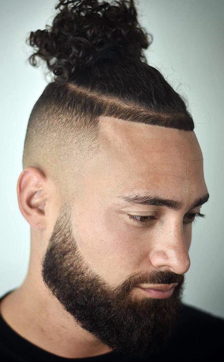 Taper Faded Top Knot