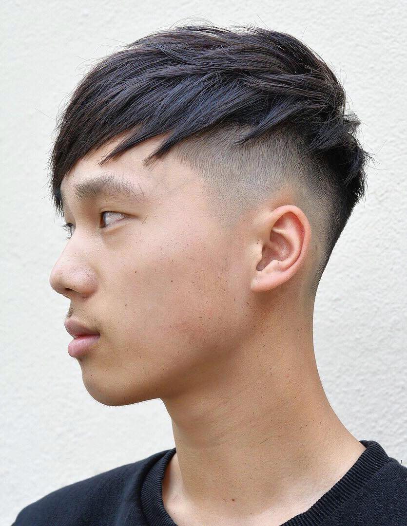 Undercut with Thick Angled Spikes
