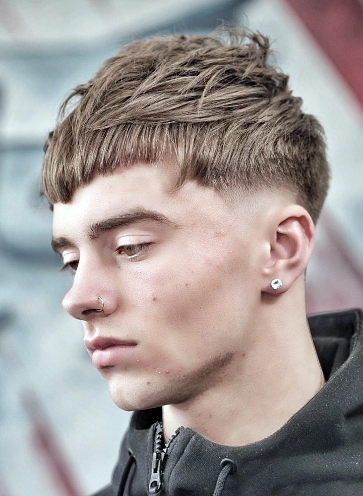 Mens Hairstyles Fringe Down