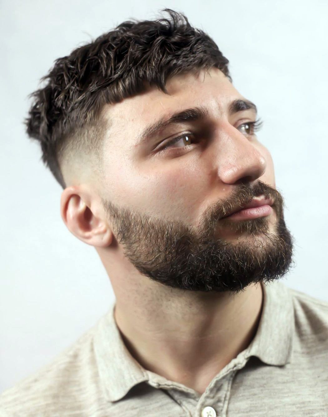 Thick Beard with Fringed Mini French Crop