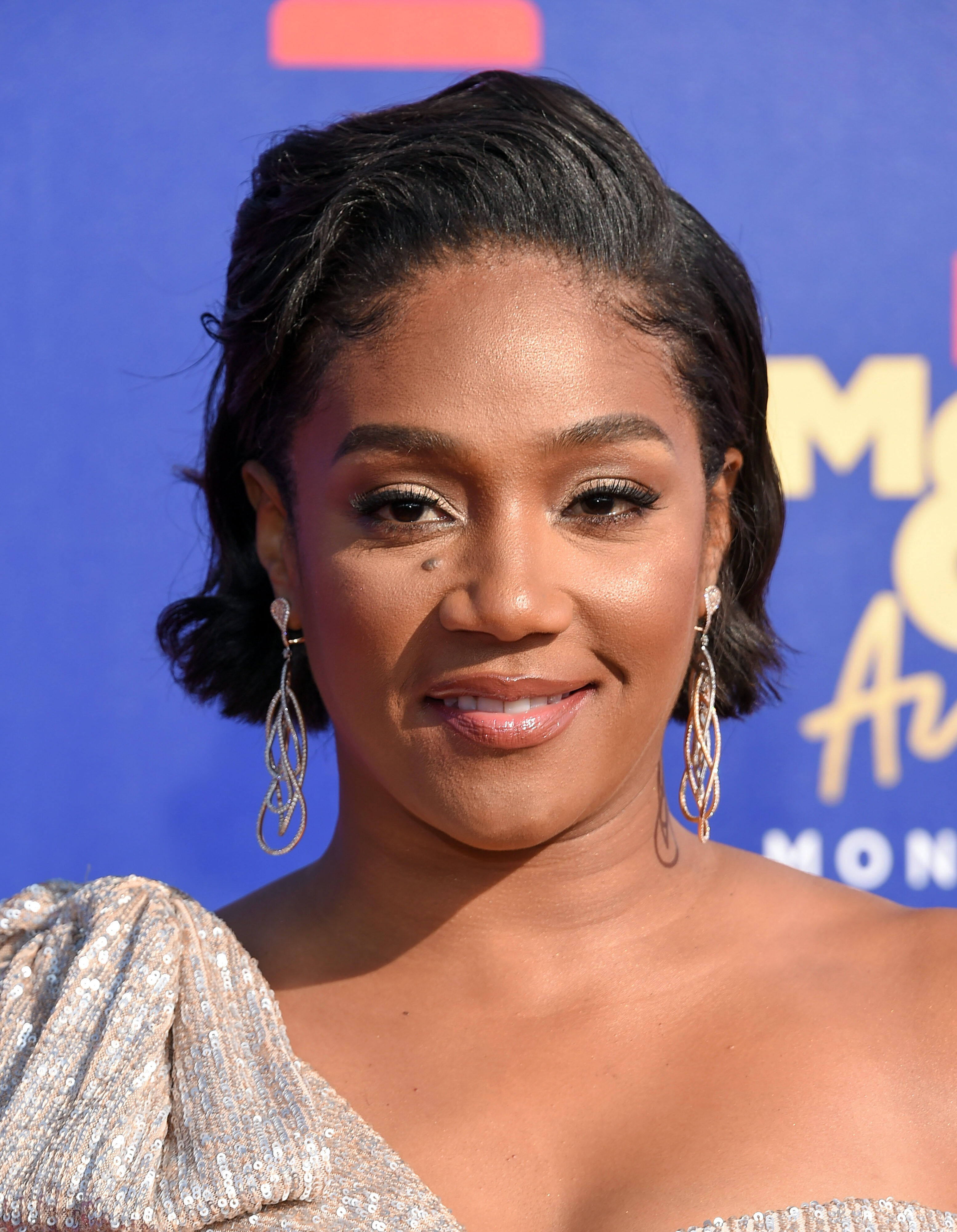 Tiffany Haddish's Slicked-Back Waves