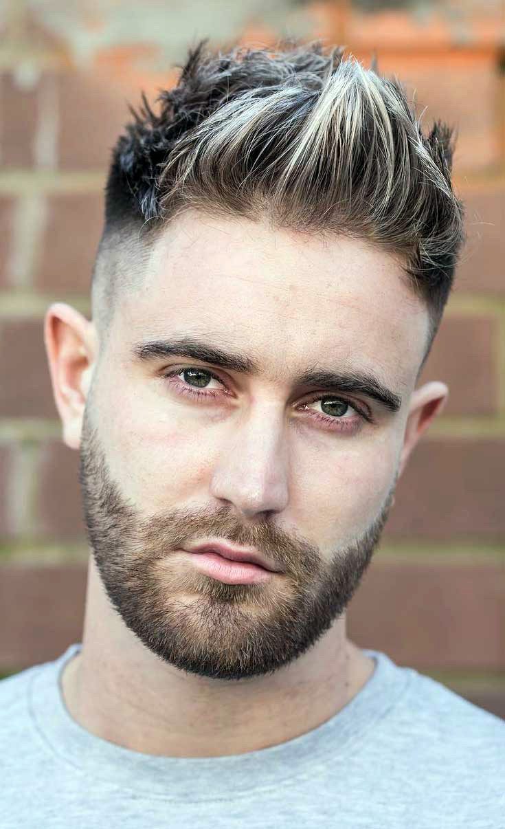 undercut hairstyle with beard