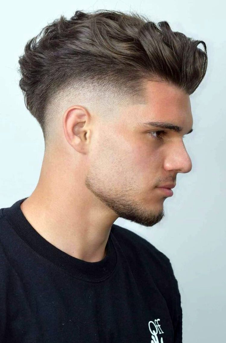 Waved Mohawk with Drop Fade