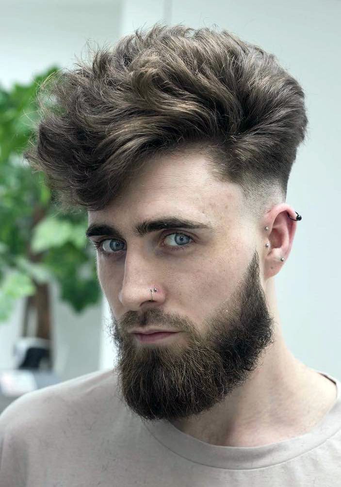 Wavy High Volume Top with Low Fade