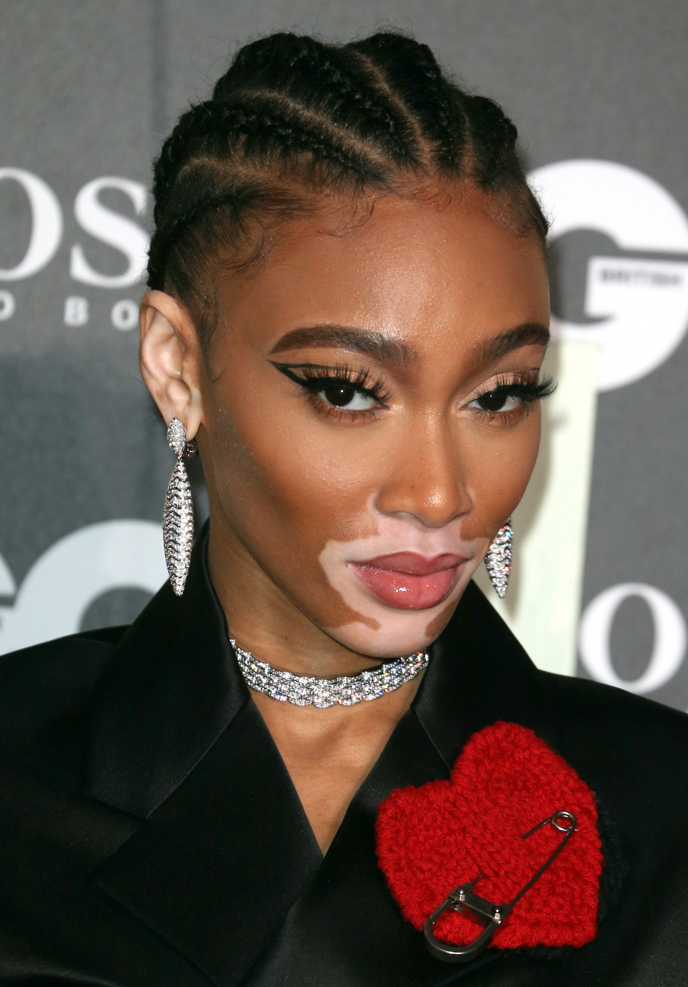 Winnie Harlow's Cornrows