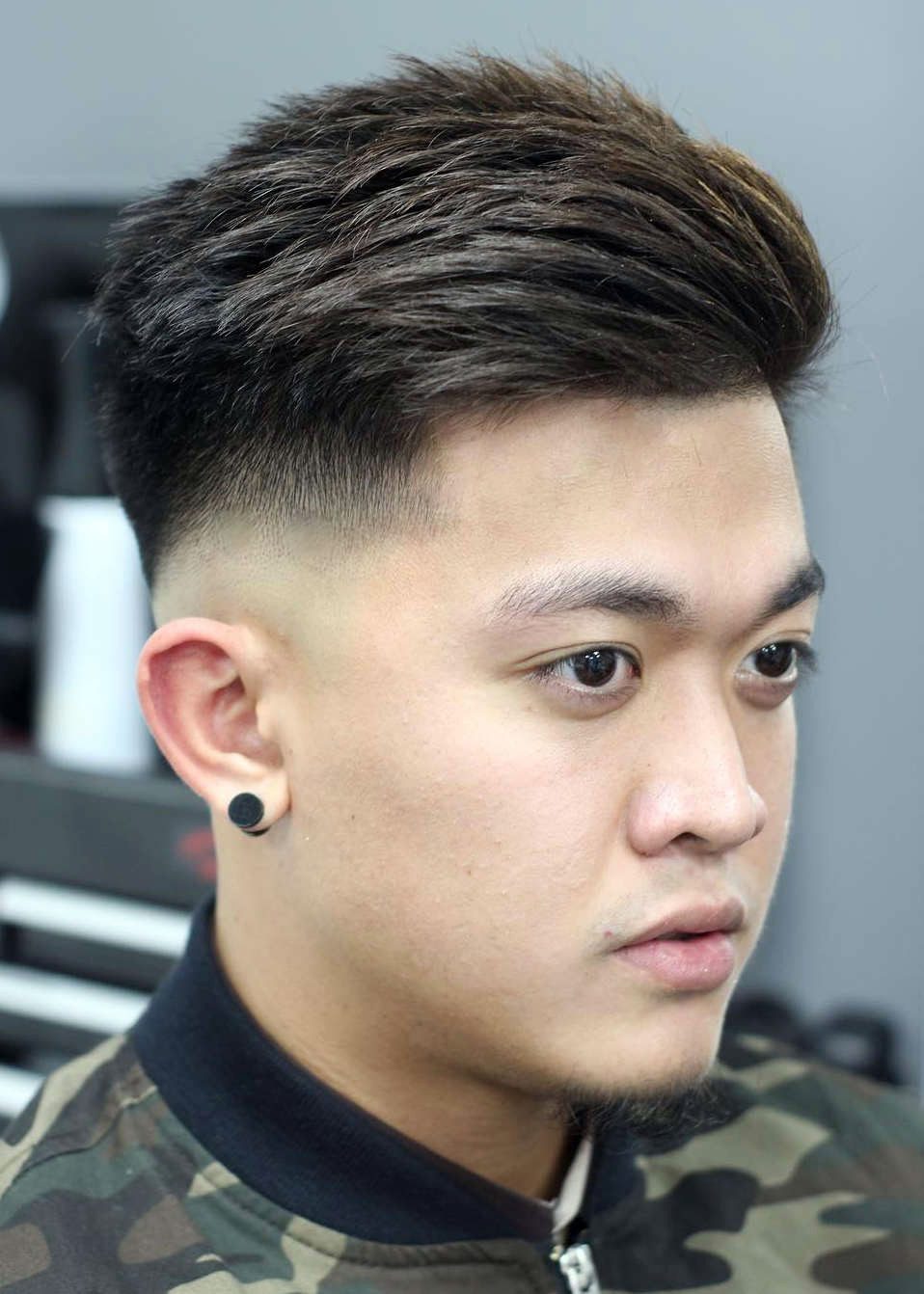 Asian Male Hairstyles: Drop Fade