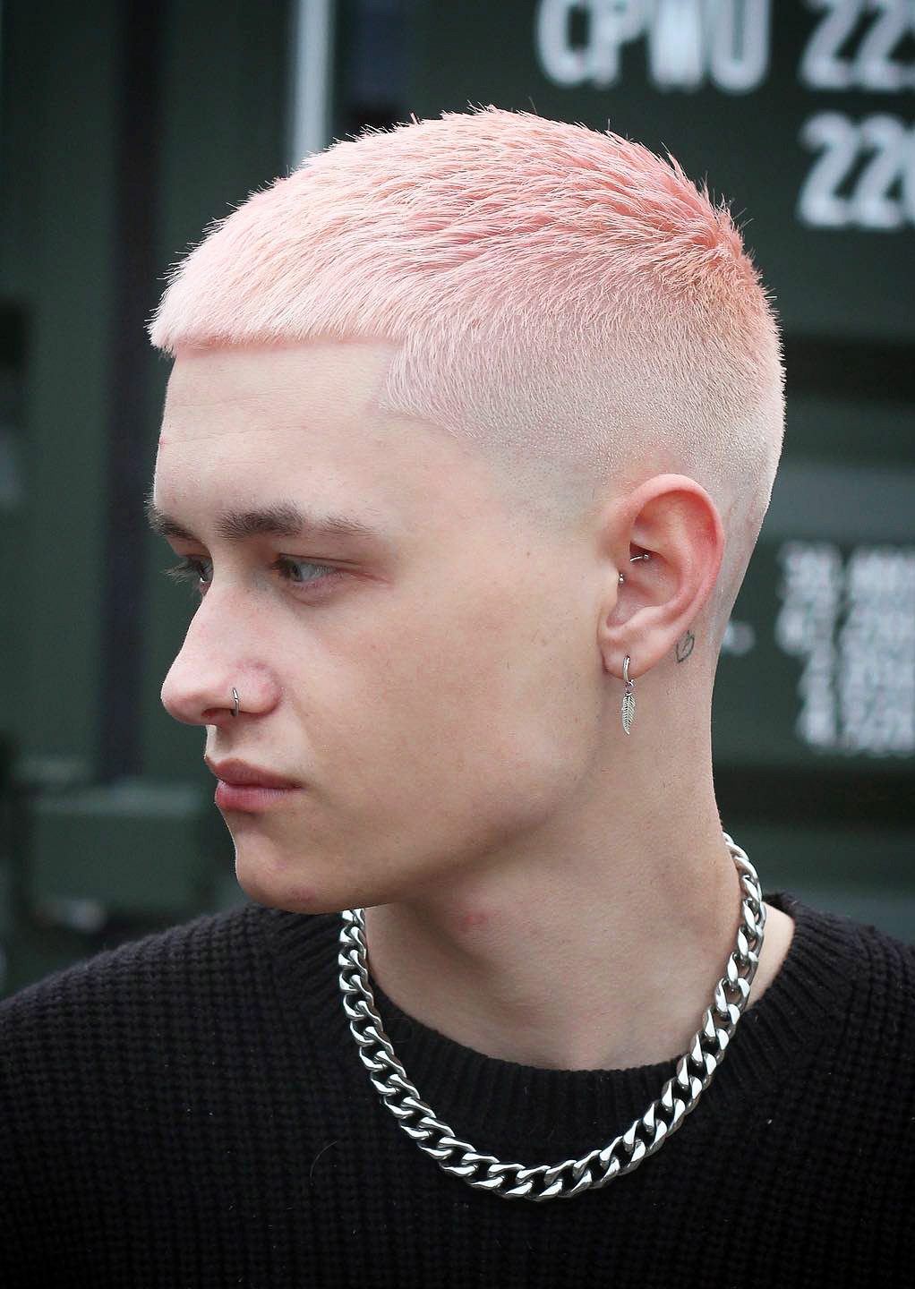 Stylish Pink Taper Fade