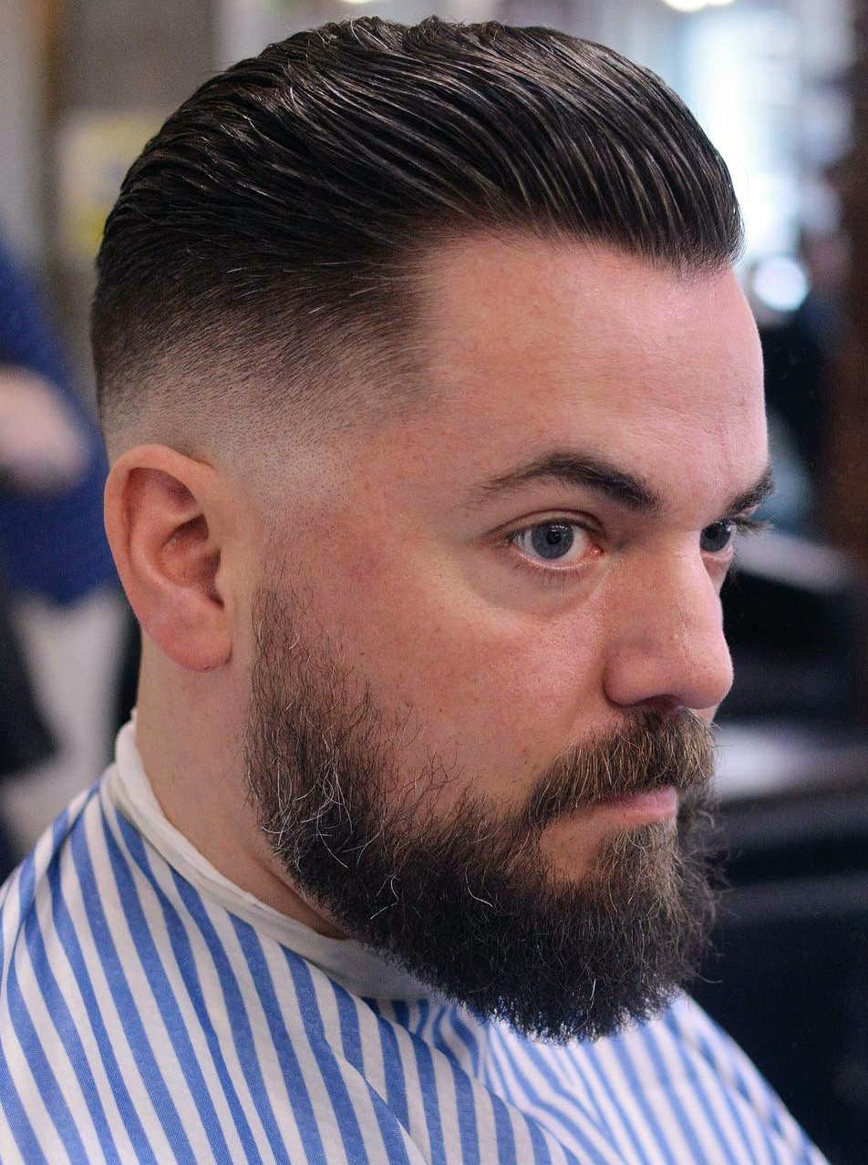 Medium fade and Classic Business Cut