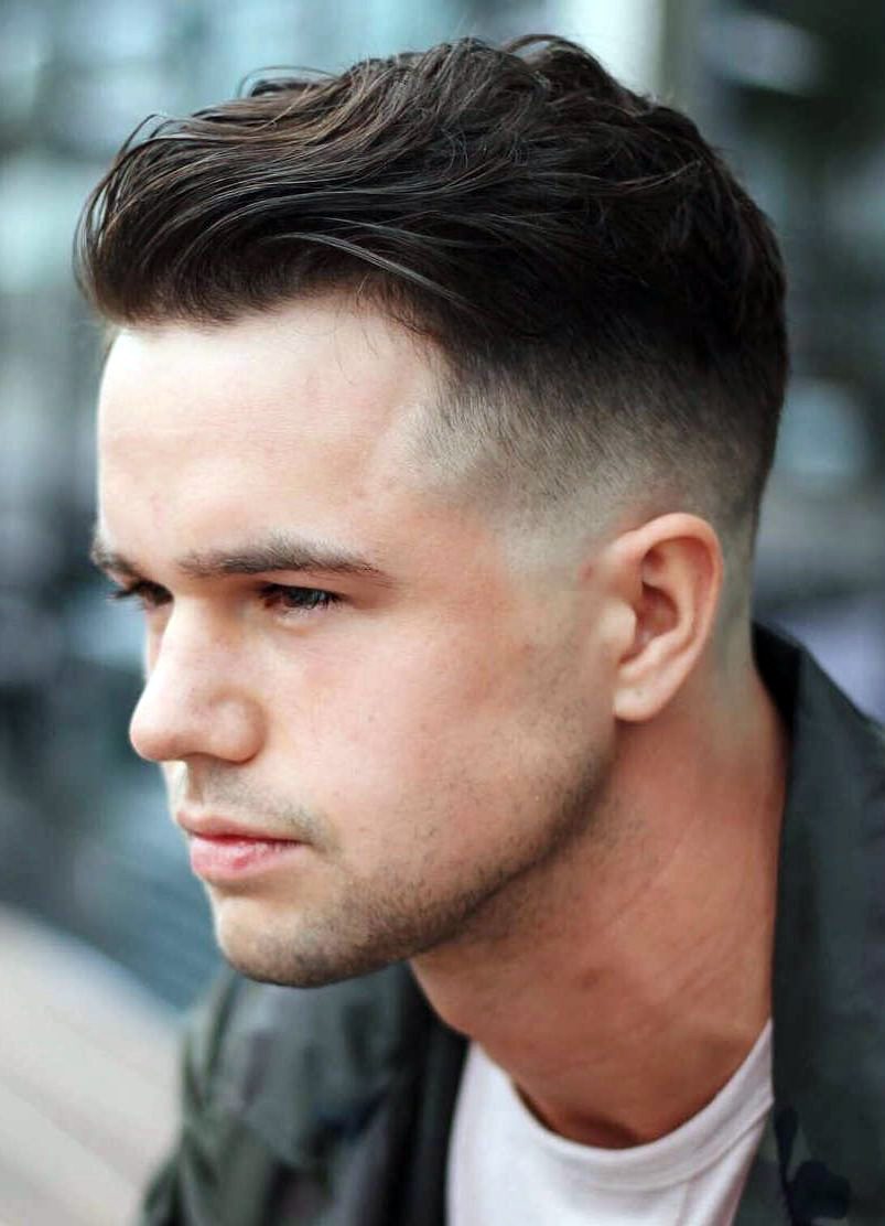 hairstyles men round face