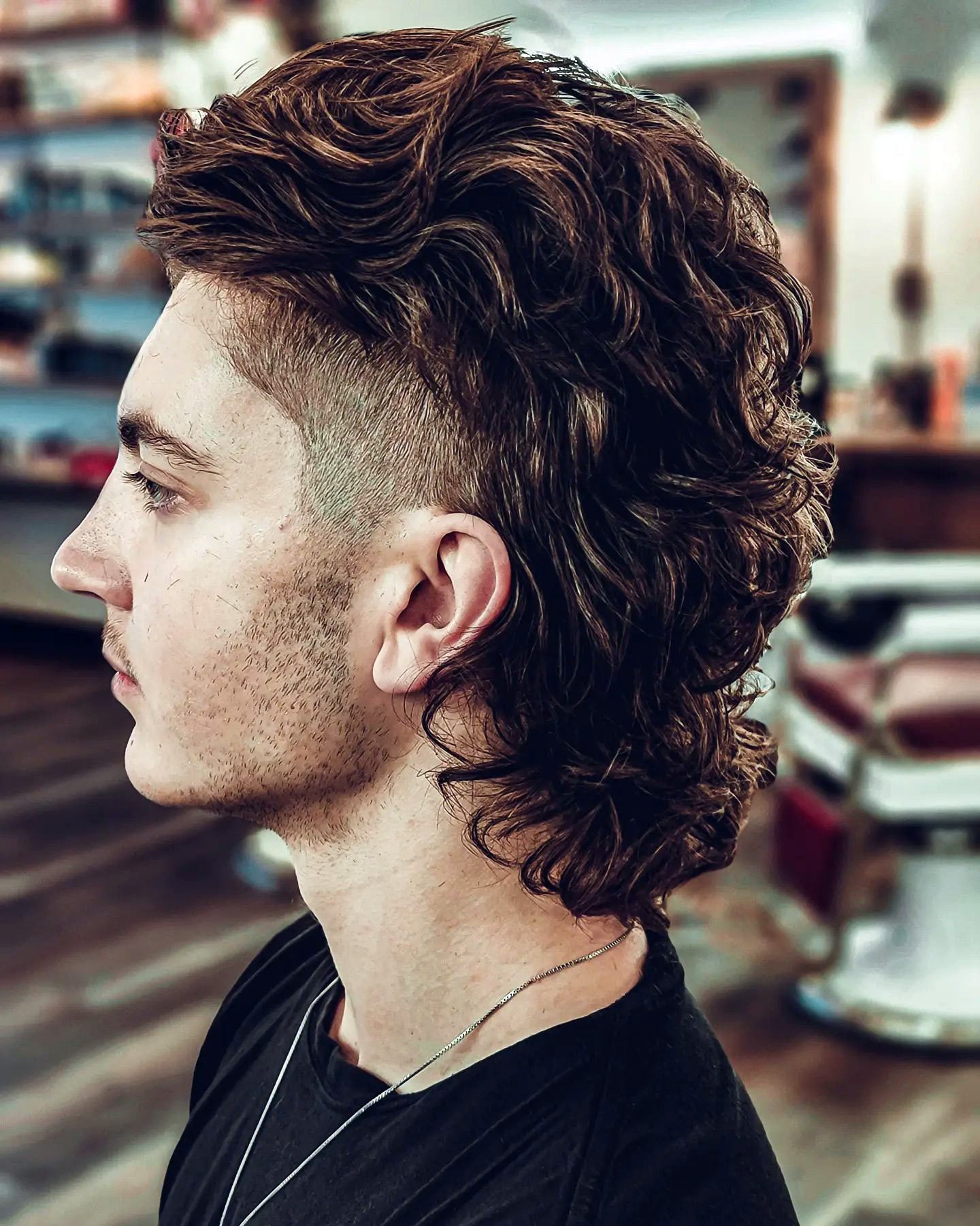 Loose Perm Mullet