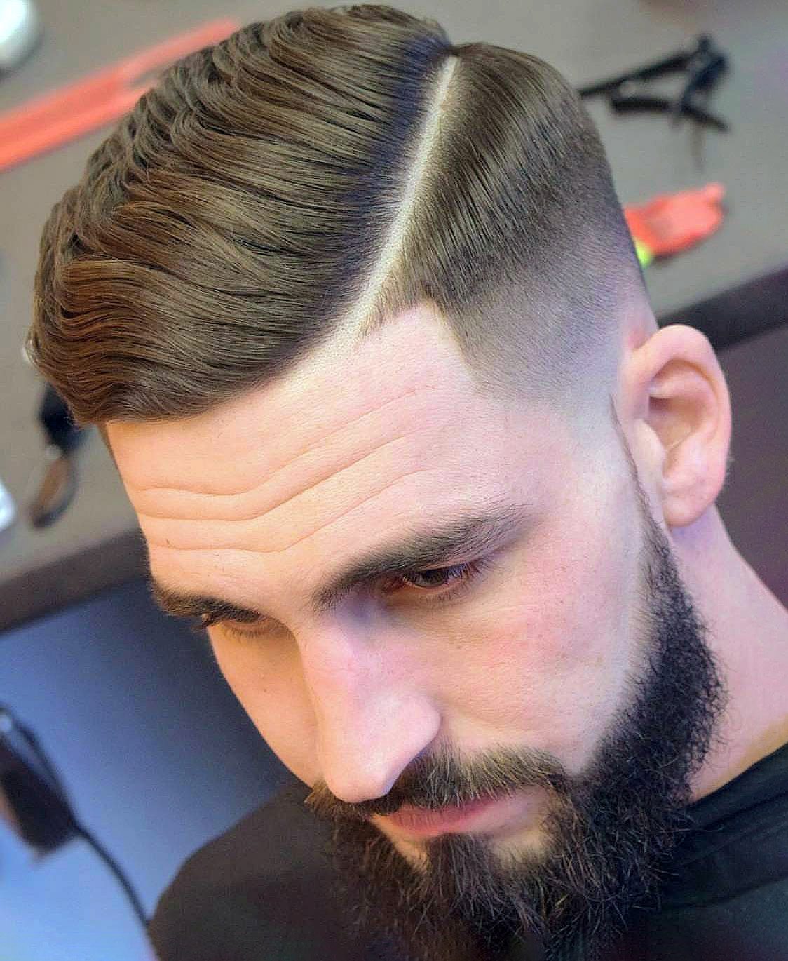 comb over fade without line