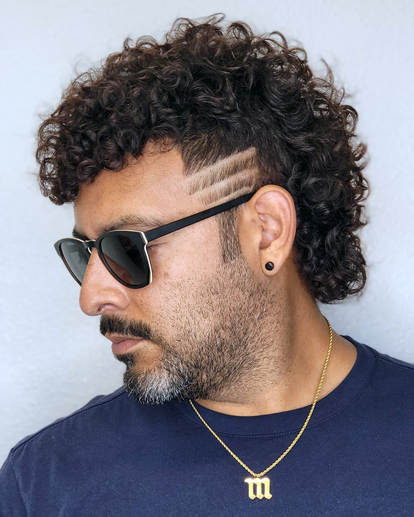 Perm Mullet With Design