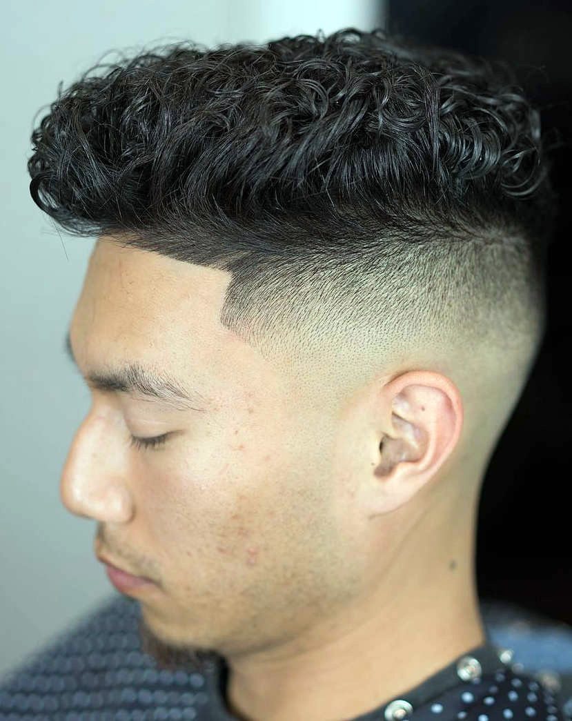 Wavy Top with Faded Sides