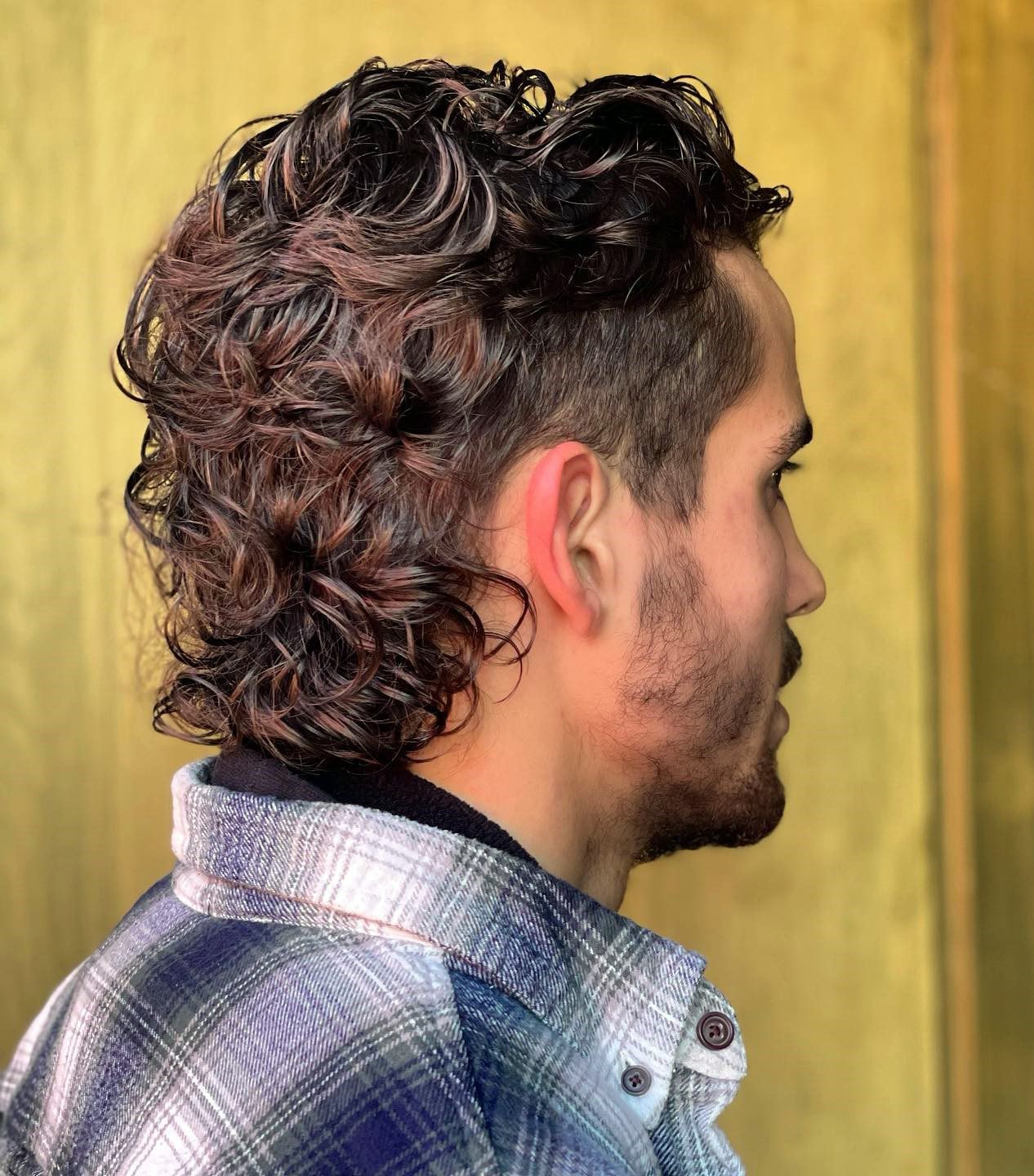 Short Perm Mullet