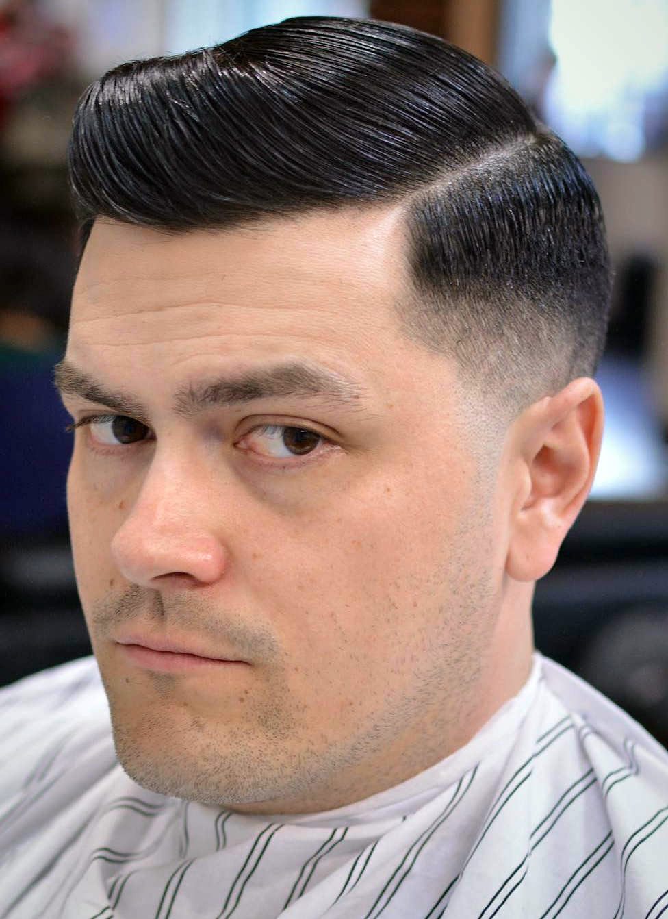 Pompadour with Part-40+ Best Slicked Back Hairstyle Ideas for Me