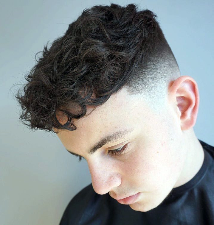 Messy Curls + Fade